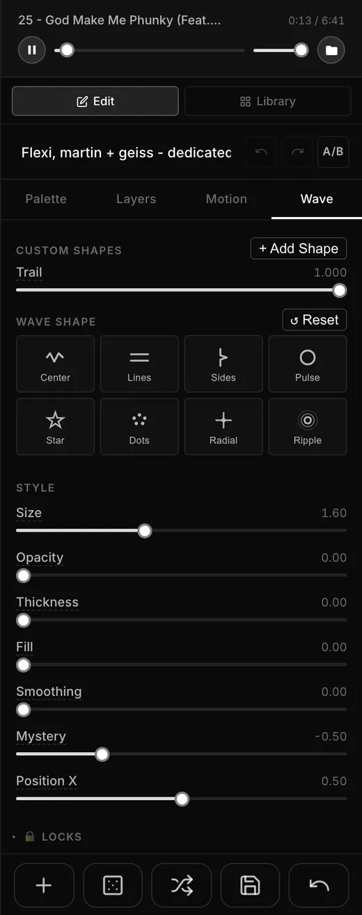 Wave tab